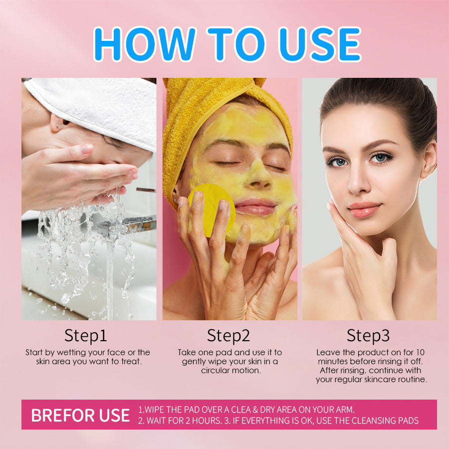 ✨Turmeric & Kojic Acid Brightening Cleansing Pads